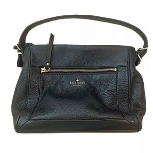 Kate Spade Black Leather Shoulder Purse w/ Strap